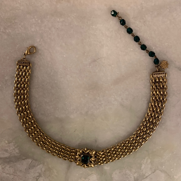Vintage Gold Plated Choker Necklace - Picture 1 of 5
